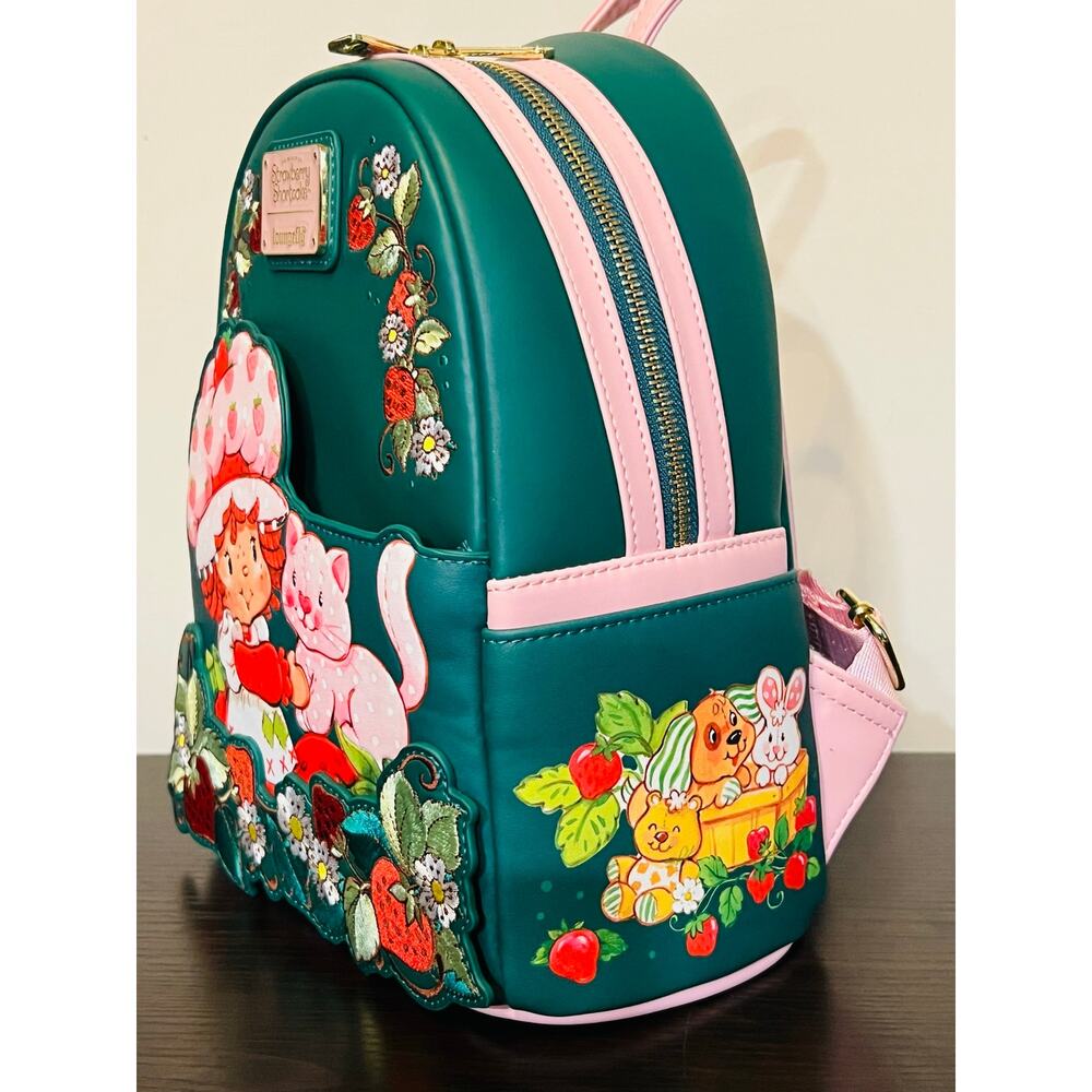 Loungefly Strawberry Shortcake Custard Embroidered Backpack - Picture 4 of 6
